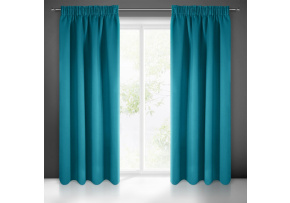 Blackout curtain with pleating tape BLUE 135X270 cm