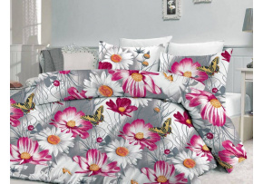 Cotton bedding Karla, color purple, 140x200 cm Cotton bedding Karla, color purple, 140x200 cm