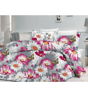 Cotton bedding Karla, color purple, 140x200 cm