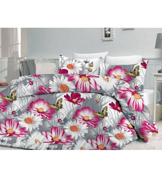 Cotton bedding Karla, color purple, 140x200 cm