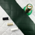 Eco-leather color green quilted with ultrasound 1.45 m x 0.3 m