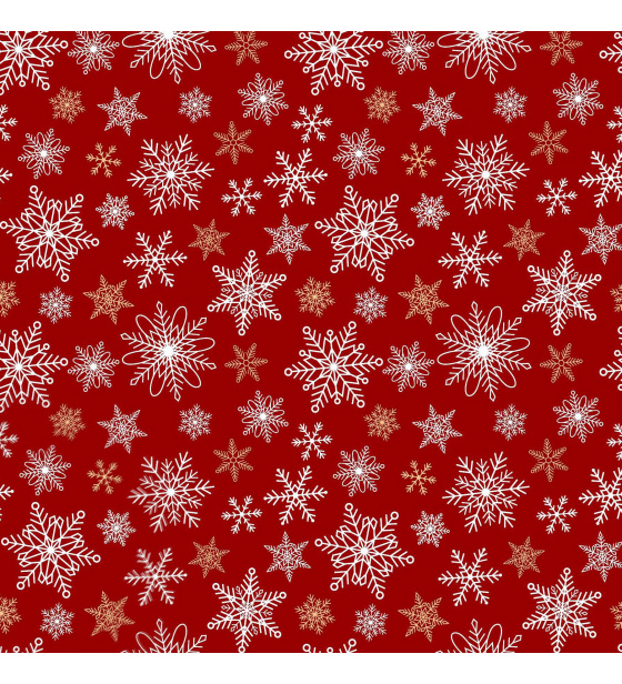 Christmas cotton fabric, by the meter, width 160 cm, Christmas stars on Red
