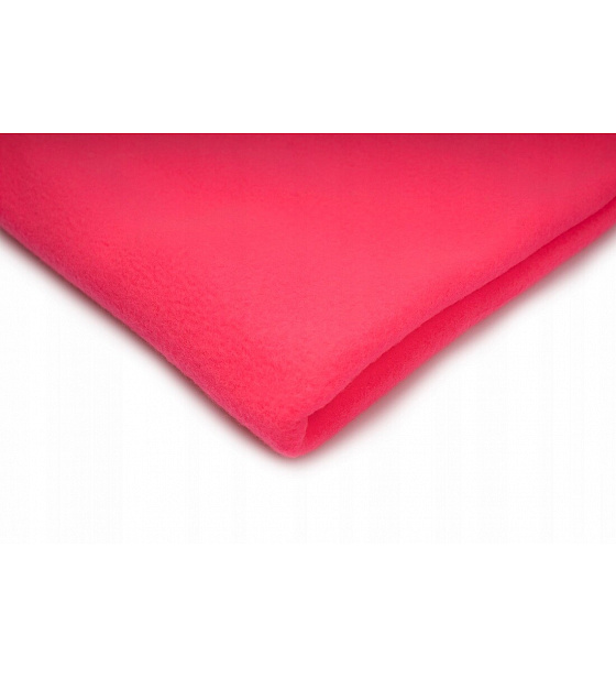 Microfleece fabric color raspberry 1.55 m x 0.33 m
