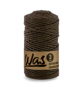 Cotton cord 3mm, 100m, TM. BROWN