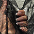 Polyester elastic mesh Black, 2x2mm mesh