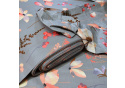 Tissu coton au métre imprimé Fleurs sur Gris