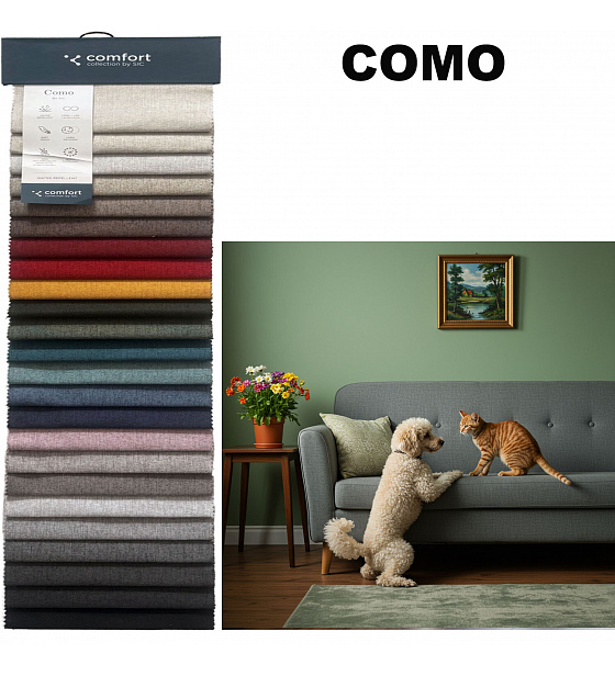 Sample of non-flammable upholstery fabrics Como, 15x20 cm