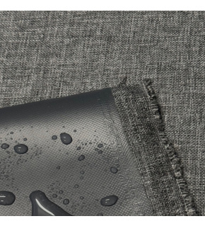 Waterproof fabric Kodura PVC coating 600D, 430 g/m², width 150 cm, denim graphite