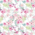 Cotton fabric 100% cotton, 125 g/m², width 160 cm, flowers on white