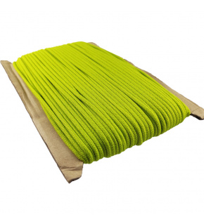 Round colored elastic, 3 mm, 50 m, color neon green