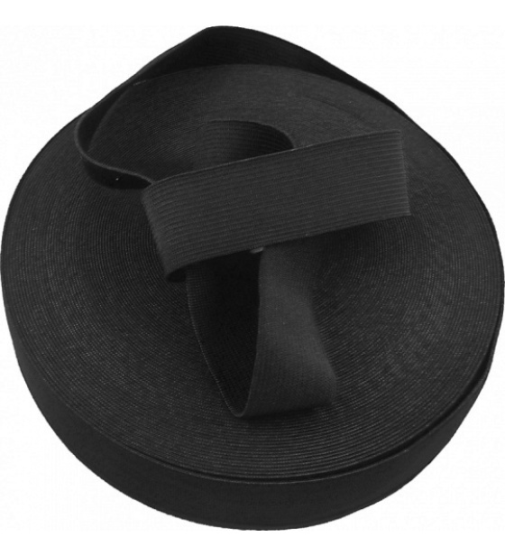 Guma  pro šití oděvu  šíře 30 mm černá  balení 25 m