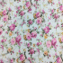 Percale cotton fabrics. Flowers on Mint