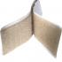 Beige adhesive hook and loop tape 2x10 cm, width 25 mm
