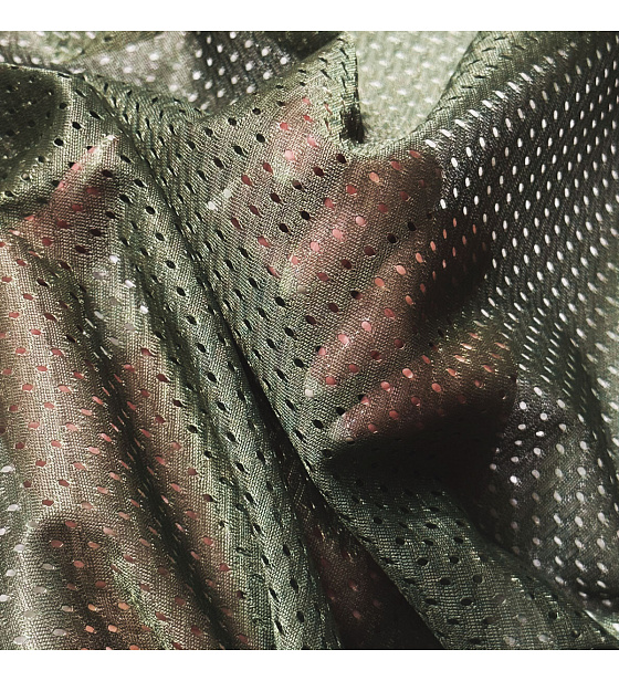 Polyesterová elastická síťovina Tm. Oliva, oko 2x2mm