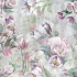 Velvet upholstery fabrics with print. Flowers on Pale Green