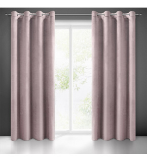 Decorative velvet curtain with eyelets PUDR 140x250 cm