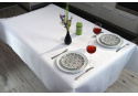 Water-repellent tablecloth Pois, 140x180 cm color White, stain-resistant