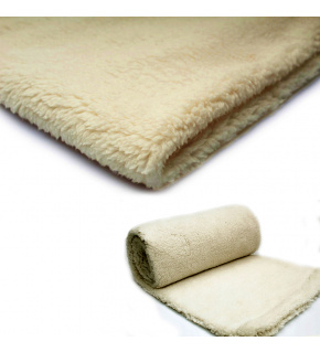 Minky Beránek, 220 g/m², width 160 cm, fabric by the meter, ecru