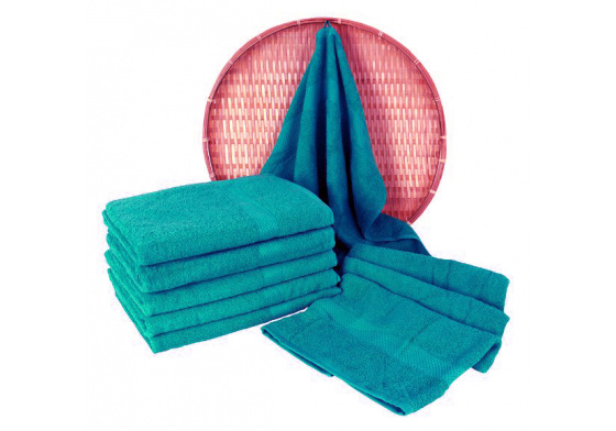 Terry towel 50x100 cm, color turquoise