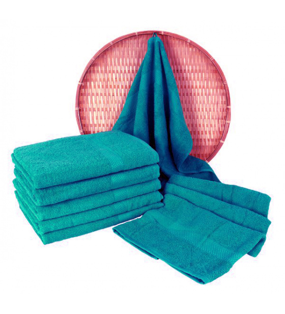 Terry towel 50x100 cm, color turquoise