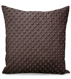 Microplush Pillowcase 40X40 cm, Color Brown