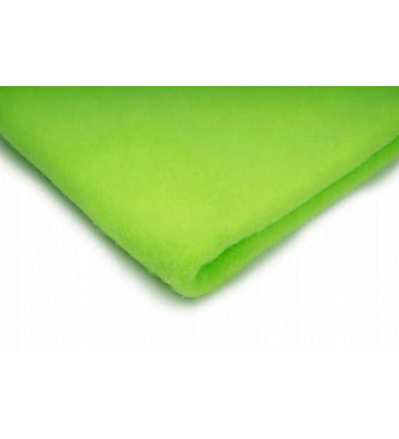 Microfleece fabric color green 1.55 m x 0.33 m