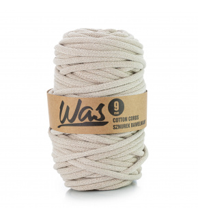 Cotton cord 9mm, 50m, light beige 320
