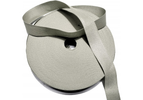 PES edging strip 25 mm color gray