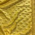 Minky fabric with hearts, 320 g/m², width 160 cm, by the meter, yellow