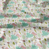 Cotton fabrics, by the meter. Sheep on the White