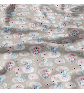 Cotton fabric, by the meter. A Gentle Look at the Grey