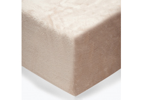 Microfleece sheet color beige 90x200