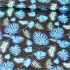 Cotton Fabric Palma Blue on Black