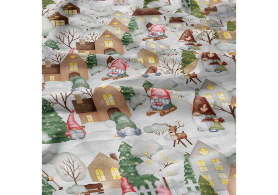 Christmas cotton fabric, by the meter, width 160 cm, Christmas time