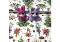 Christmas cotton fabric, by the meter, width 160 cm, Christmas tree