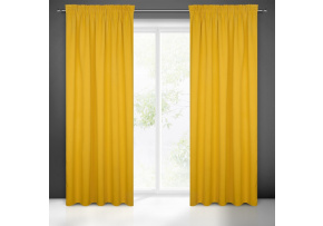 Blackout curtain with pleating tape MUSTARD 135X270 cm Blackout curtain with pleating tape MUSTARD 135X270 cm