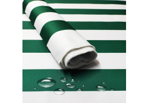 Waterproof fabric Premium, 190 g/m², width 160 cm, green stripes