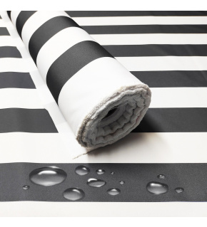 Waterproof fabric Premium, 190 g/m², width 160 cm, graphite stripes