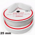 Sew-on Velcro Hook and Loop Set White 25 mm x 25 m