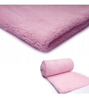 Minky Fleece, 220 g/m², width 160 cm, by the meter, light pink