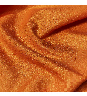 Water-repellent Oxford fabric with PU coating, 200 g/m², width 160 cm, orange