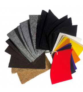 Fabric sample book, Technical felt 3-20 mm 500-3500 g/m2, 10x15 cm