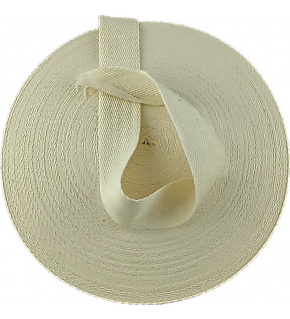 Cotton Bias Tape 30 mm Color Ecru
