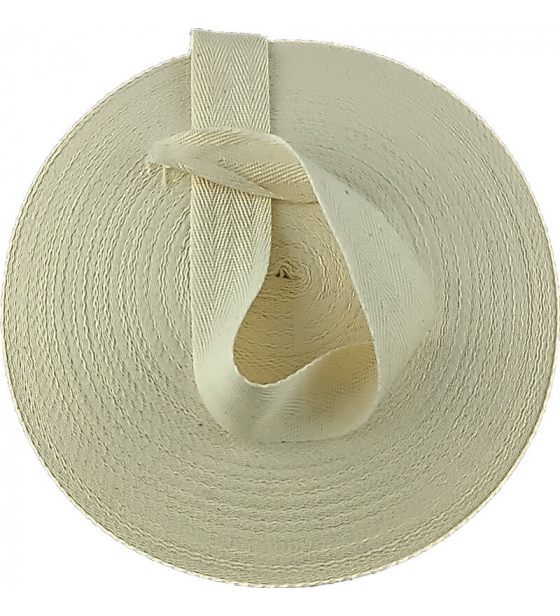 Cotton Bias Tape 30 mm Color Ecru