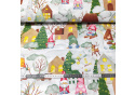 Christmas cotton fabric, by the meter, width 160 cm, Christmas time