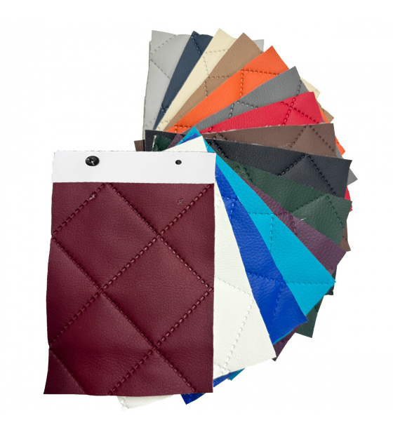 Vzorník potahových látek Eko kůže Prošívaná Ultra 5 x 5 cm