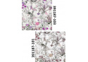 Velvet upholstery fabrics with print, Field of Flowers
