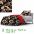 Cotton bedding with zipper, color Black, 140x200 cm