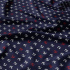 Children's cotton fabric by the meter Anchors Red on Navy