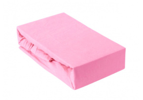 Fitted sheet 160x200 cm Jersey, color Pink